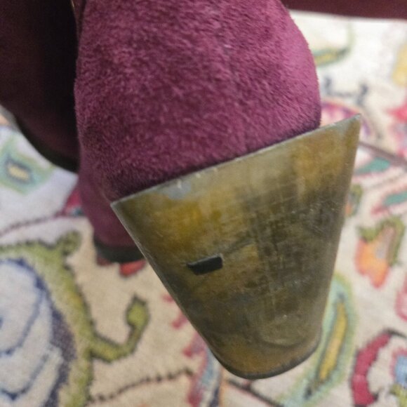 Rare Grape Harley-Davidson Studded Halter Boots (Damaged), Sz 6 - Picture 7 of 12